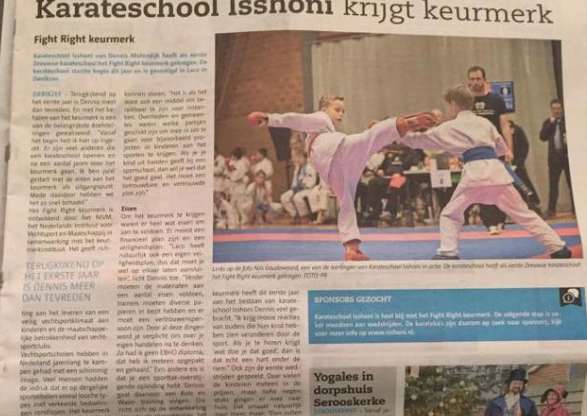 Hoera, wij zijn een fight right club
